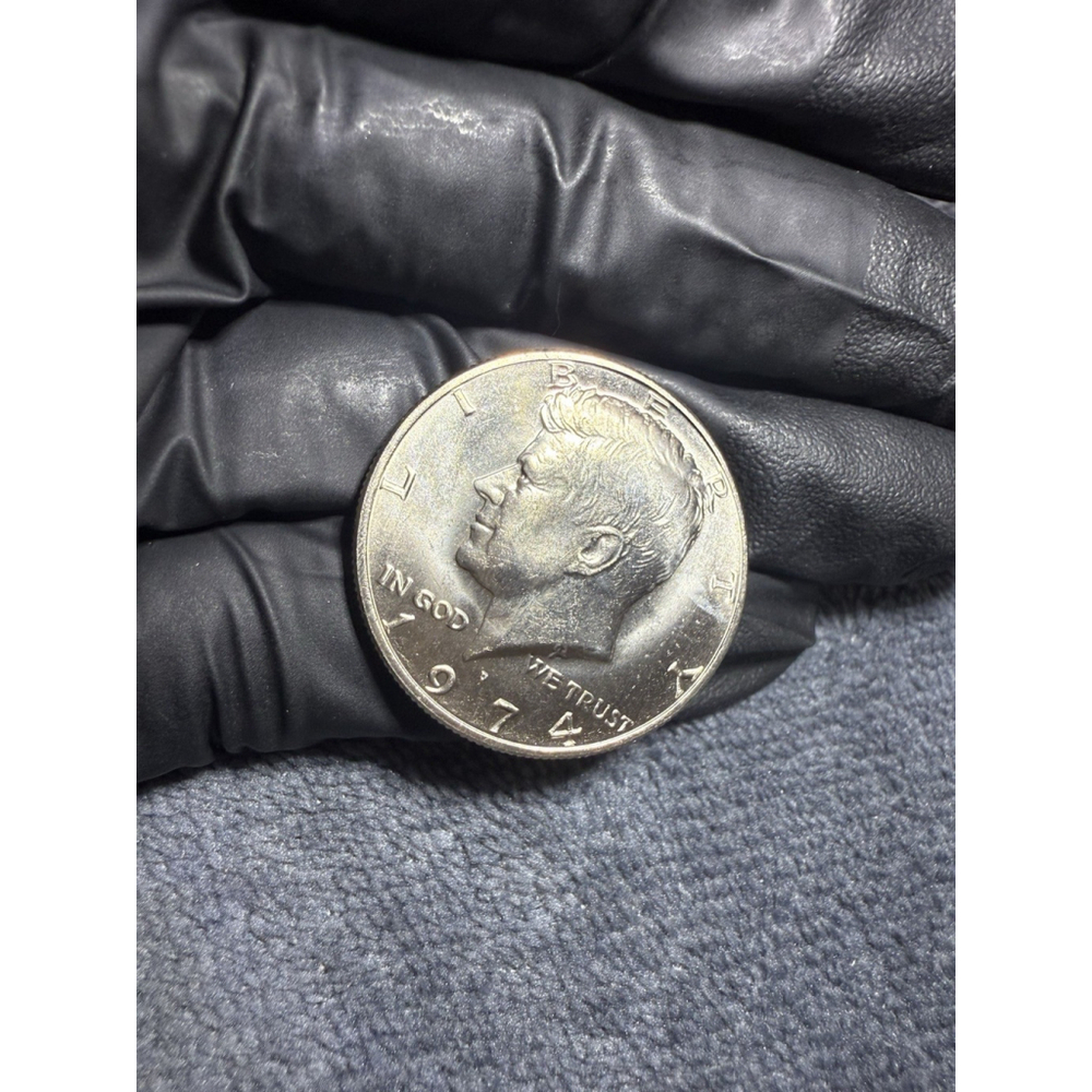 1974 D Kennedy Half Dollar DDO, DDR & RPM Error Coin BU from Mint Set - Picture 5 of 11